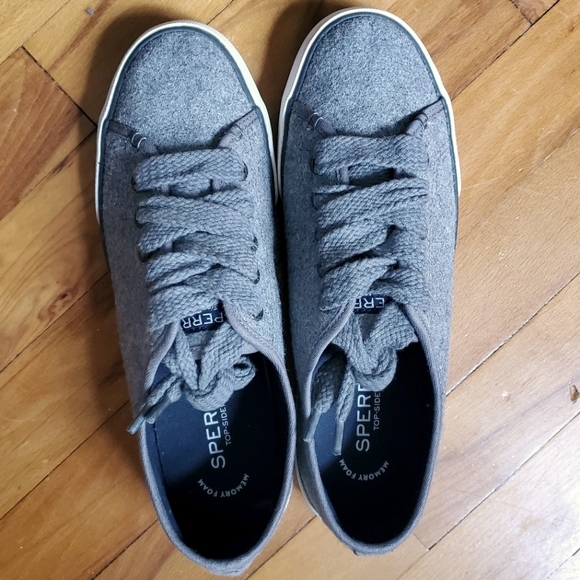 Sperry Wool Blend Sneakers with Chunky Laces RARE - Picture 12 of 12